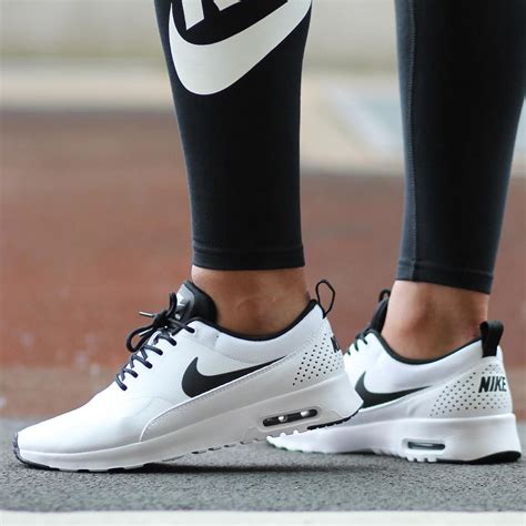 Nike Womens Air Max Thea White/Black/White Running Shoe 8 